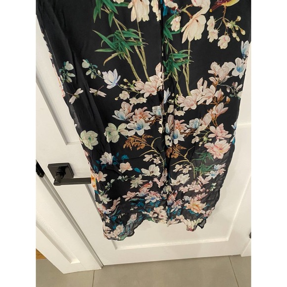 Slate & Willow Womens Hudson Floral Maxi Dress Black Green Pink Size 2 10854216 - Picture 5 of 8